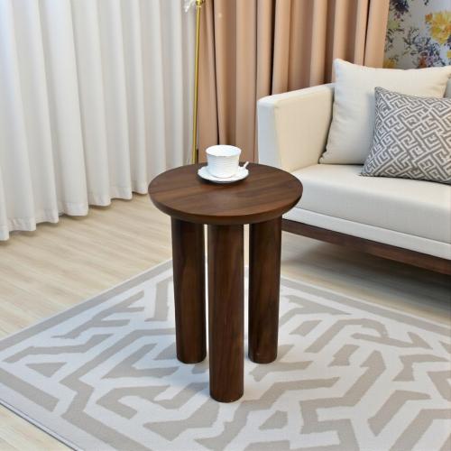 طاولة خدمة فاخرة – سطح قشرة جوز الهند وهيكل خشبي د...