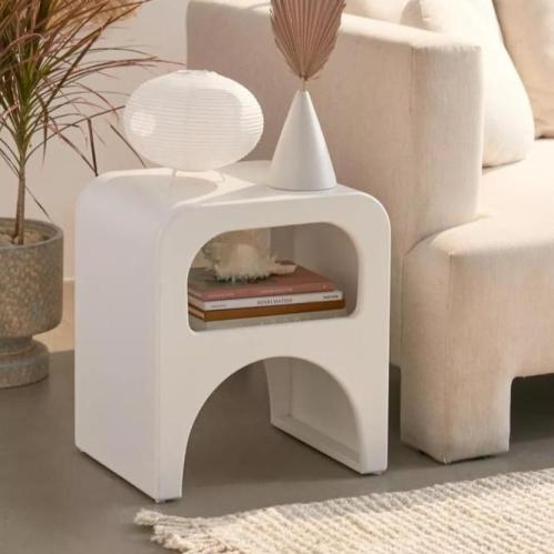 كومدينه خشب لون ابيض رش امريكي