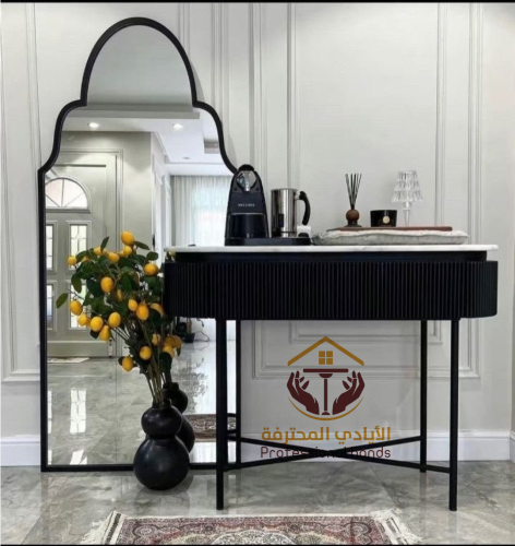 طاوله مدخل كونسول مدخل مع مرآة ديكور – تصميم فاخر...