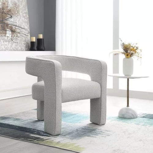 كرسي ليزي هزاز خشبي للاسترخاء حديث