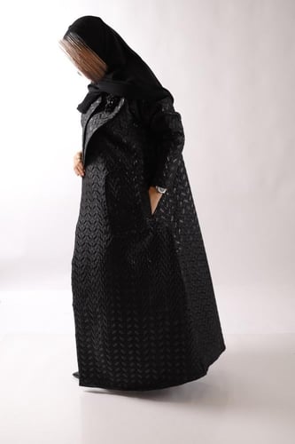 BLACK Taffeta Abaya