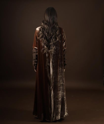 HONEY VELVRT-BROWN LACE