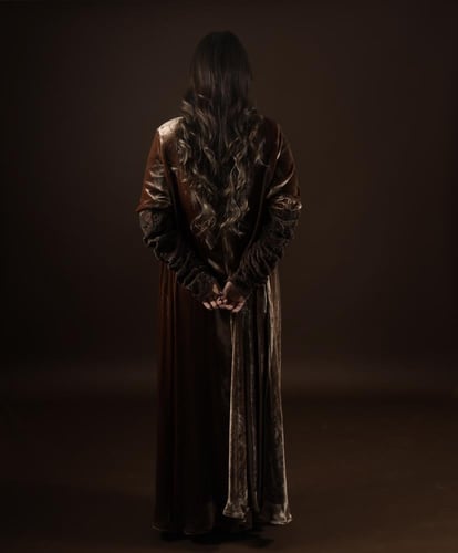 HONEY VELVRT-BROWN LACE