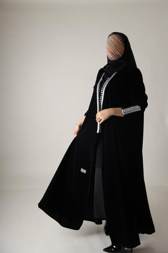Black Velvet Abaya