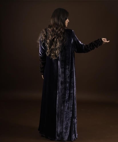 PURPLE VELVET DARK-PURPLE LACE