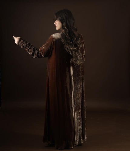 HONEY VELVRT-BROWN LACE