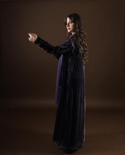 PURPLE VELVET DARK-PURPLE LACE