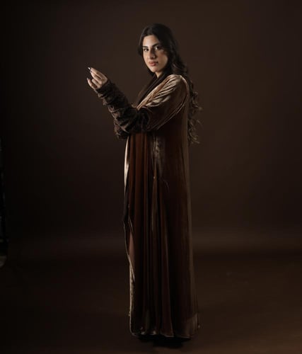 HONEY VELVRT-BROWN LACE