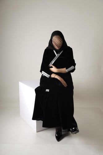 Black Velvet Abaya