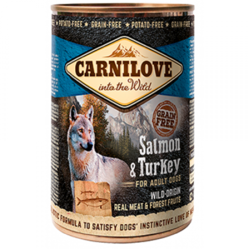 كارنيلوف طعام رطب للكلاب البالغة باللحم البري والس...