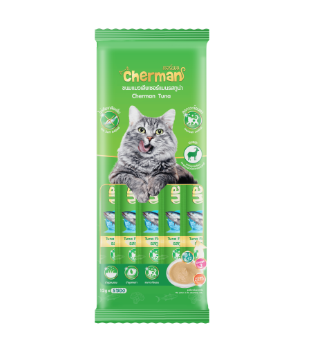 مكافات للقطط كريمية بنكهة التونة من شيرمان 60 جم