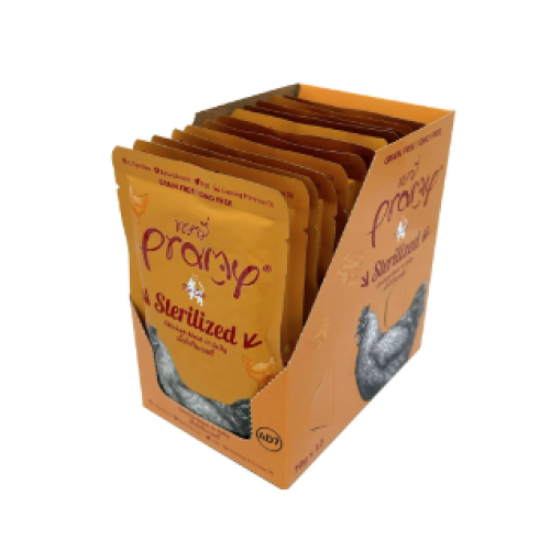 كارتون طعام رطب للقطط المعقمة بالدجاج من برامي 12×...