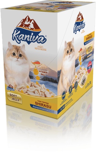 كرتون كانيفا اكل قطط رطب بالتونة والشيراسو في الجي...