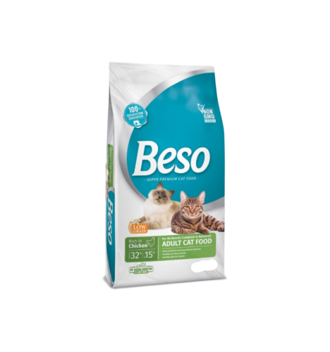 بيسو اكل جاف للقطط البالغة بالدجاج 1 كيلو