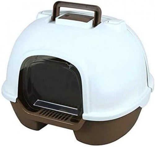 صندوق رمل قطط مع زلاجة تنظيف سهلة الاستخدام لتر بو...