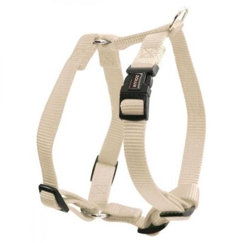 صدرية كلاب قماش متينة عرض 40 مم لون بيج