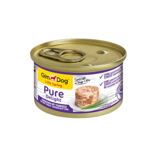 طعام كلاب رطب جيم دوغ بالدجاج والتونة في الجيلي 85...