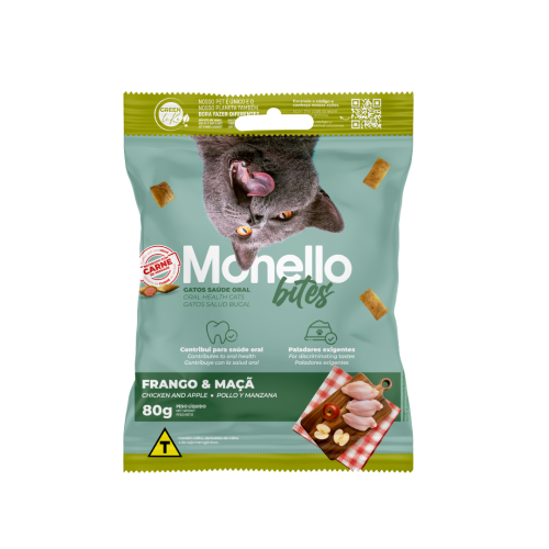 مونيلو مكافأت للقطط بالدجاح والتفاح للعناية بالفم...