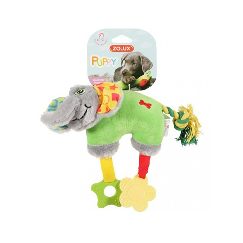 لعبة للكلاب زولكس صوت القطيفة وحلقة مضغ للكلاب