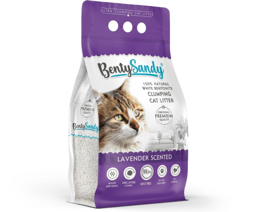 بنتي ساندي رمل قطط بنتونايت تركي برائحة اللافندر 5...