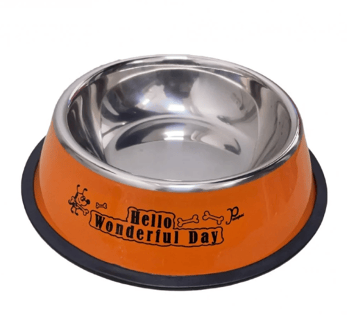 صحن ستيل كبير للكلاب والقطط xl كبير
