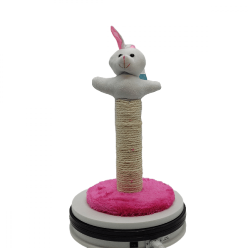 خداشة قطط بتصميم أرنب للعب والخدش