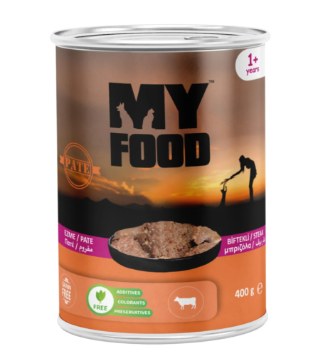 طعام قطط رطب ماي فود للقطط البالغة لحم بقري في الج...