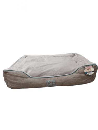 سرير قطط وكلاب ناعم لون زيتي - مقاسات متعددة
