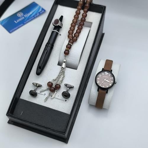 طقم أطفال - (ساعة ، كبك ، سبحة ، قلم ، خاتم)