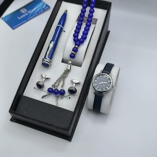 طقم أطفال - (ساعة ، كبك ، سبحة ، قلم ، خاتم)