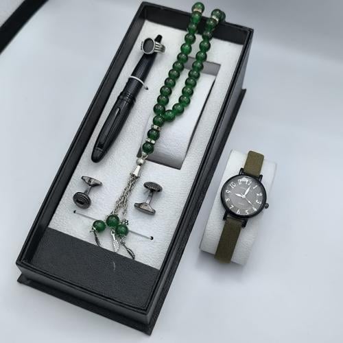 طقم أطفال - (ساعة ، كبك ، سبحة ، قلم ، خاتم)