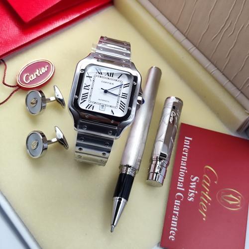 طقم (كارتير) - ساعة ، قلم ، كبك