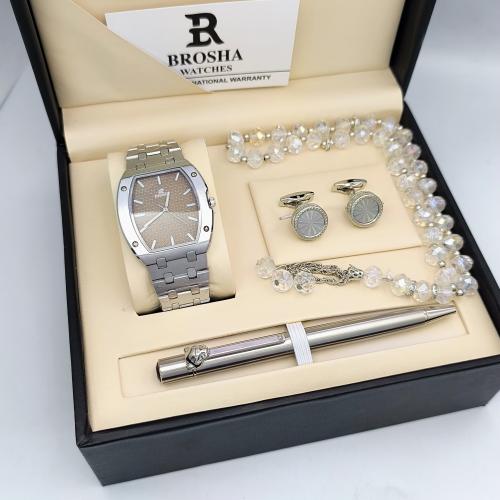 طقم رجالي - ( ساعة ، كبك ، قلم ، سبحه )