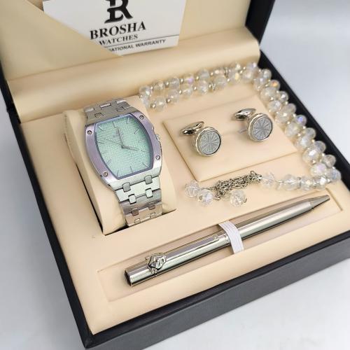 طقم رجالي - ( ساعة ، كبك ، قلم ، سبحه )