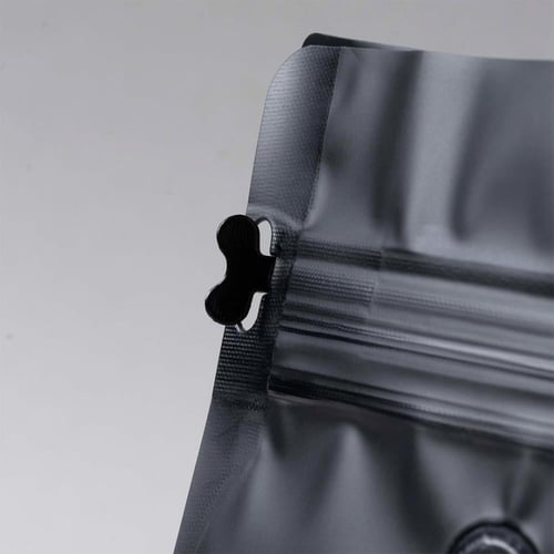 كيس قهوة عريض أسود ( 250 جم ) (100 حبة)