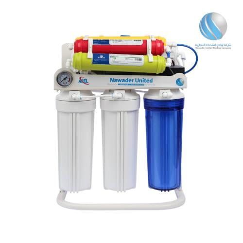 جهاز تحلية مياه منزلي 7 مراحل بقاعدة وساعة ضغط – ف...