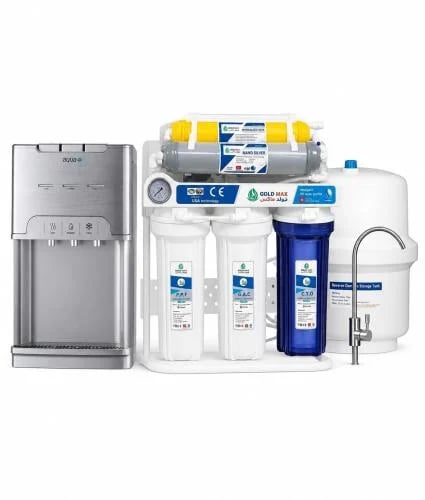7-stage water purifier with smart faucet, base, an...