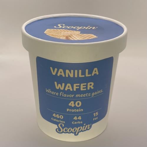 آيسكريم فانيلا ويفر عالي بالبروتين - Vanilla Wafer...