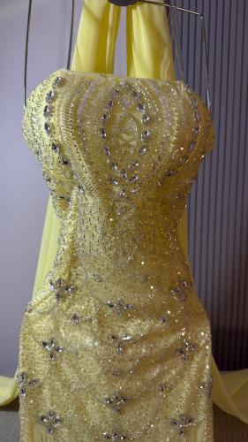 فستان نجوى 3 اللوان