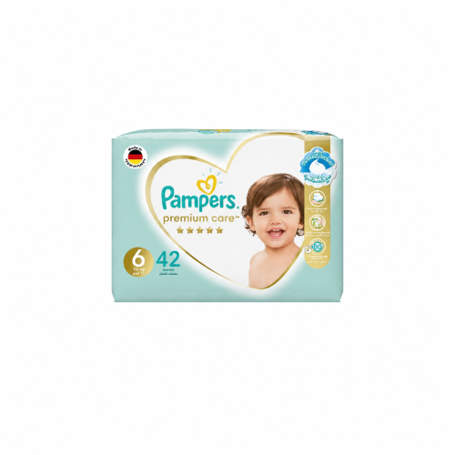PAMPERS 6 PREMIUM CARE DIAPERS 42 PC’S