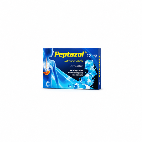 PEPTAZOL 15 MG 28 CAPSULES