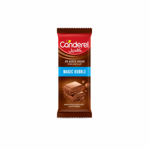 CANDEREL 0% SUGAR MAGIC BUBBLE CHOCOLATE BAR 75GM