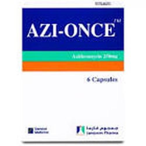 AZI-ONCE 250 MG 6 CAPSULE