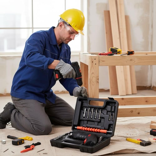 طقم مفك براغي بطارية 48قطعة