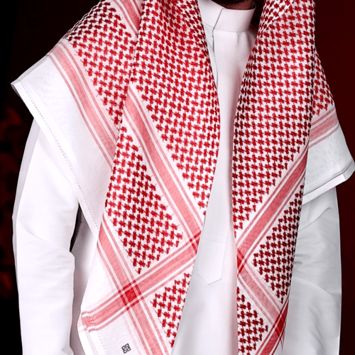 عرض شماغ جفنشي كلاسيك + أبيض