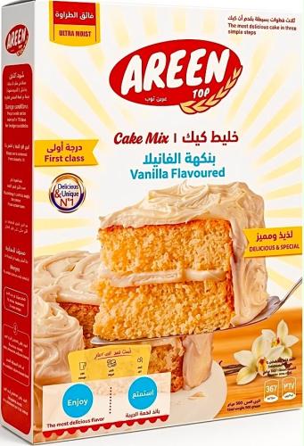 خليط كيك بنكهة الفانيلا العرين توب