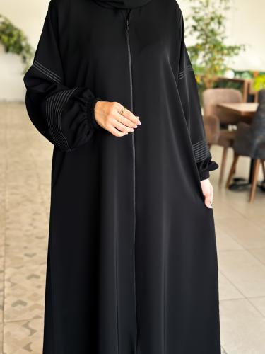 عباية سحاب وجيوب+طرحه ونقاب مجانا