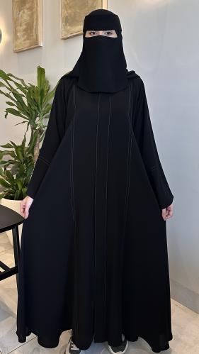عبايه نسمه + طرحه ونقاب مجاناً