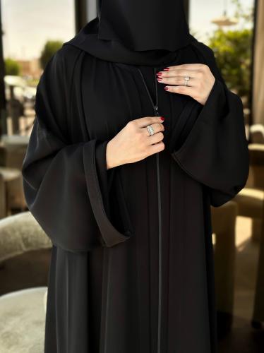 عباية سادة سحاب+طرحه ونقاب مجانا