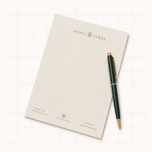 Luxury creamy correspondence paper